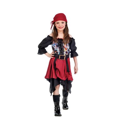 Vestido De Pirata Saqueadora Infantil Comprar Disfraz De Pirata