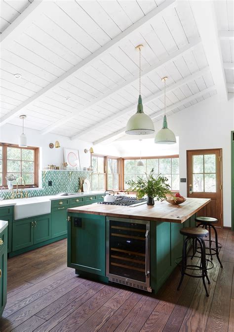 Youll Want An Emerald Green Kitchen After Seeing This California