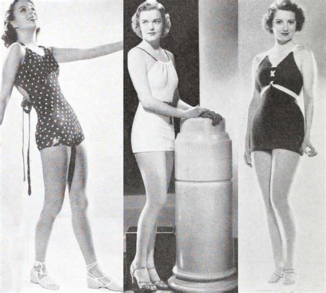 Vintage 1930s Swimsuit Fashions From 1936 Glamour Daze
