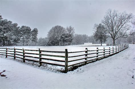 Fence In Snow Photograph By Andy Lawless Fine Art America