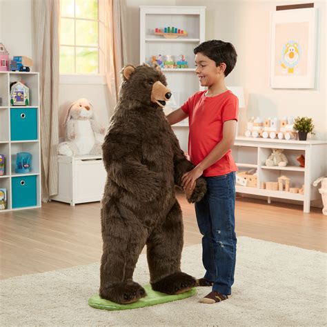 Lifelike Plush Grizzly Bear Toys Unique