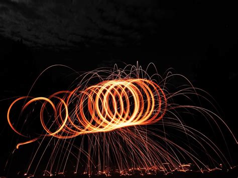 Tried My Hand At Some Light Painting With Steel Wool Lightpainting