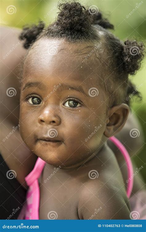 Cute Jamaican Girls Wide Brown Eyes Jamaica Editorial Photo 136297571