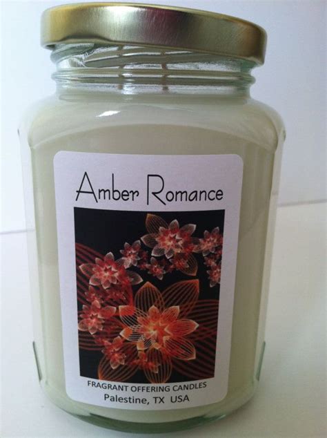 Handmade Amber Romance Scented 12 Oz Soy By Fragrantoffering512