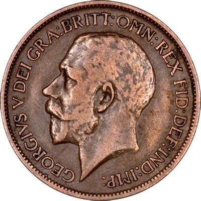 An 1859 australian penny was never minted. 1917 George V Halfpenny