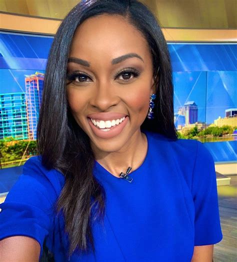 Jazmin M Bailey • News Anchor • Blue Dress • Makeup • Morning News