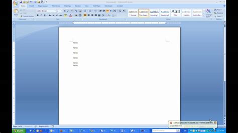 Changing The Default Line Spacing In Microsoft Word 2007 Youtube