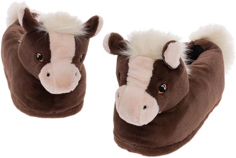 Funziez Horse Fuzzy Slippers Animal Slippers Novelty House Shoe