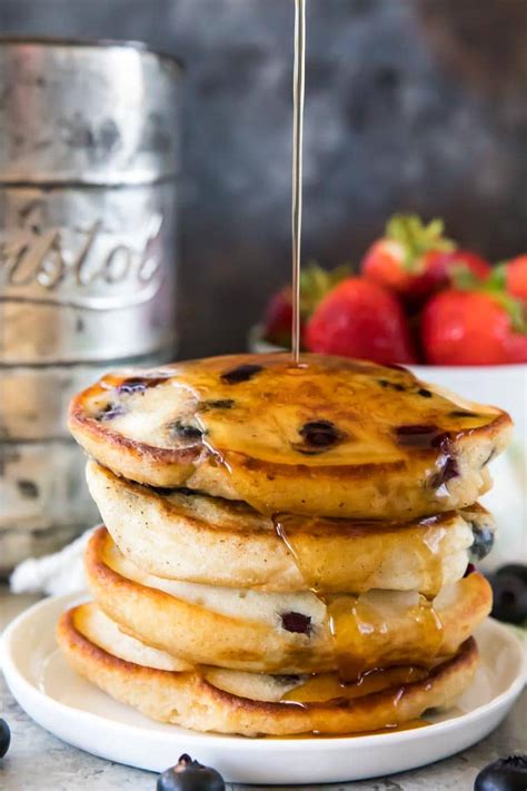 Best Blueberry Pancakes Light And Fluffy Julies Eats And Treats
