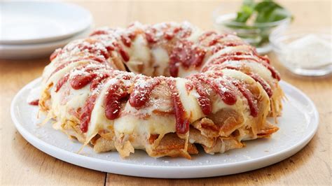 This pizza recipe is an outcome of the experience of what happened on saturday. Pizza Roll Bundt Cake recipe from Pillsbury.com