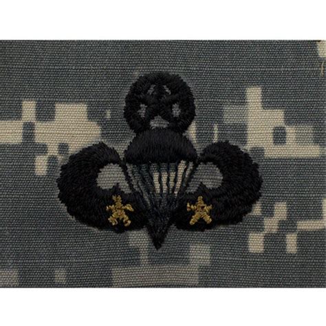 Army Combat Parachutist Embroidered Acu Badge Usamm