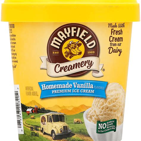 Homemade Vanilla Ice Cream Pint Mayfield Dairy Farms®