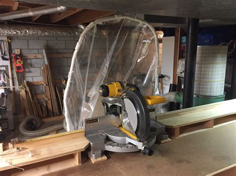Miter Saw Removable Dust Collection Hood By Patmfitz Simplecove