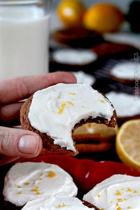 Gingersnap cookie sandwiches with a lemon cream filling. Soft and chewy gingersnap cookies with lemon buttercream