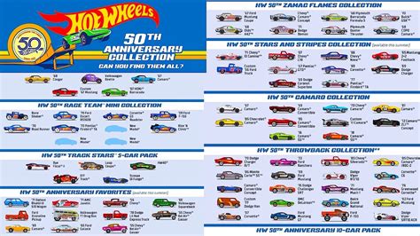 Complete Hot Wheels 50th Anniversary Collection Youtube