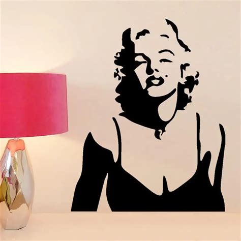 Classic Marilyn Monroe Wall Decor Removable Home Vinyl Decals Stickers Art Diy Home Décor Items