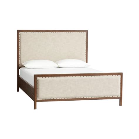 St Remy Fabric And Wood Bed Miradorlife