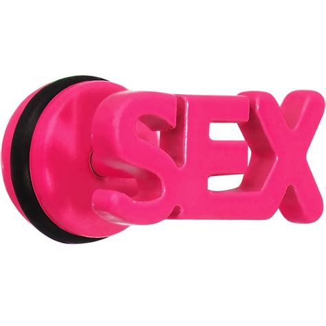 Pink Neon Enamel Sex Cheater Plug Bodycandy