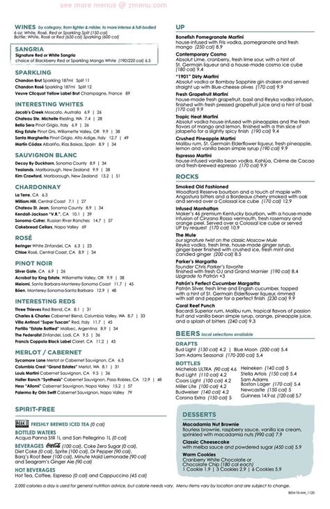 Bonefish Grill Brunch Menu With Prices 2022