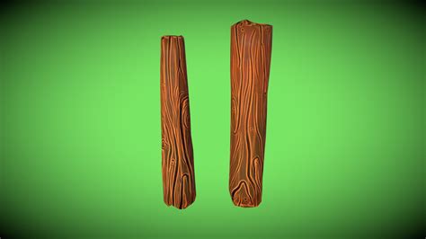 Stylized Wood Sticks Download Free 3d Model By Pasinduanjana