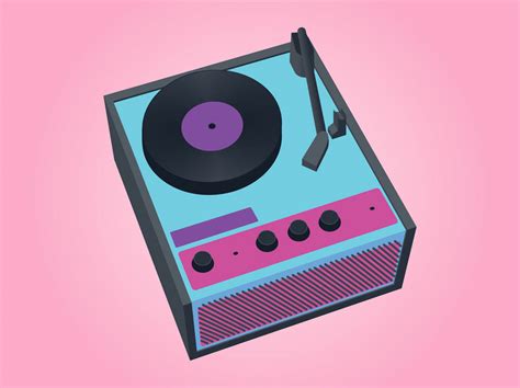 Vinyl Record Player Vector Art And Graphics