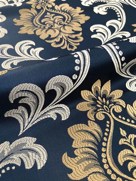 Custom Upholstery Fabric Floral Damask Jacquard Fabric Xsx