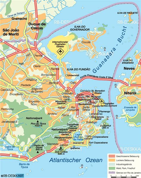 Map Of Rio De Janeiro Travelsmapscom