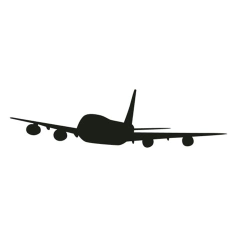 Passenger Airplane Flying Silhouette Transparent Png And Svg Vector File