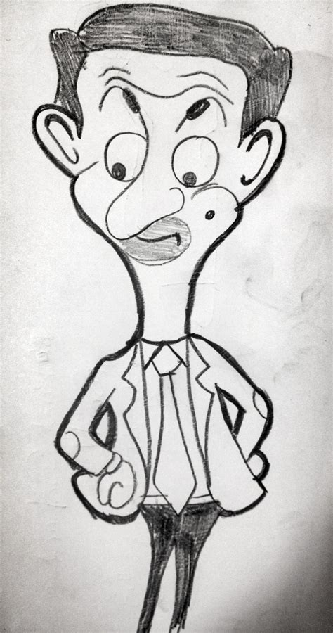 Mr Bean Pencil Drawing Cartoon Drawings Drawings Art Drawings