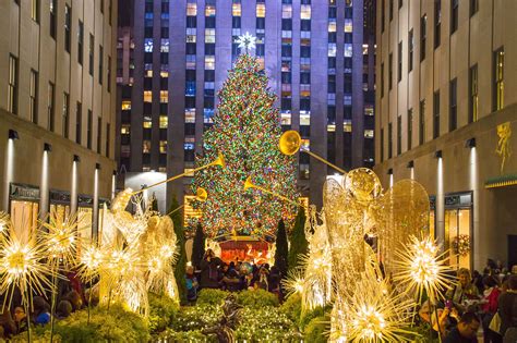 Festa Da Inauguração Da Iluminação Da Árvore De Natal Do Rockefeller