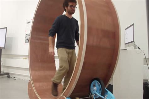 Human Sized Hamster Wheel Video Adriano Mescia