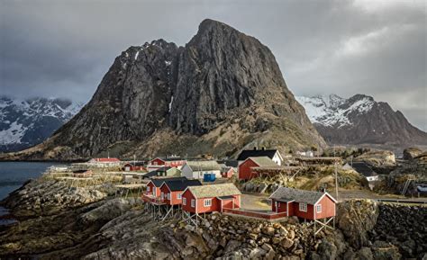 Photos Lofoten Norway Crag Cities Building 600x366