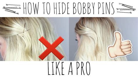 How To Hide Bobby Pins Hair Styling Tip Youtube