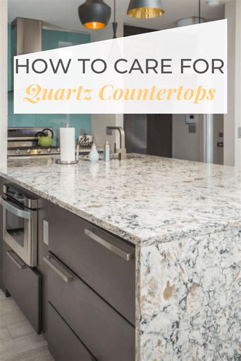 Kitchen countertops should be cleaned after every meal preparation session and spills should be wiped up as soon as possible. How to Care for Quartz Countertops | Sol Granite#care # ...
