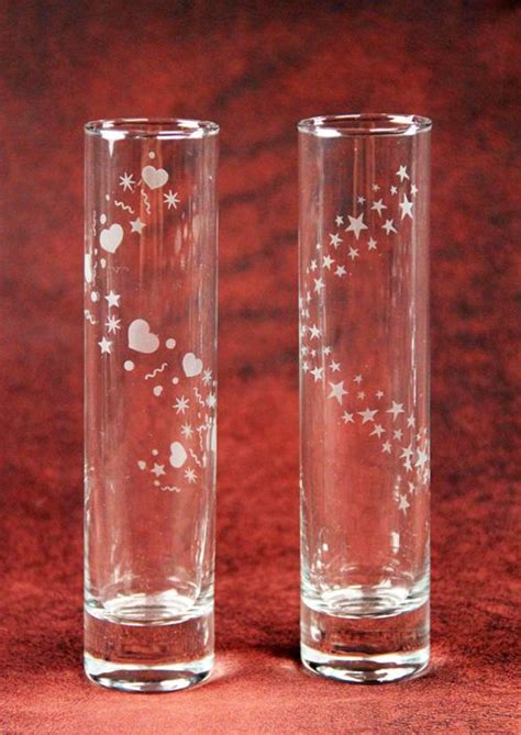 Sparkle Spiral Bud Vases Glass Etching Supplies