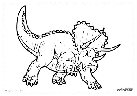 Triceratops Dibujo Para Colorear