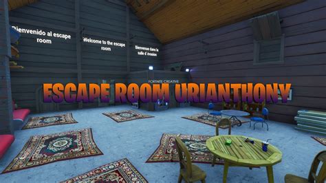 Escape Room Urianthony Fortnite Creative Map Code Youtube