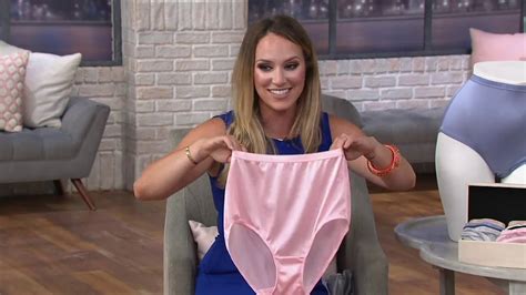 Breezies Set Of 4 100 Nylon Full Brief Panties On Qvc Youtube