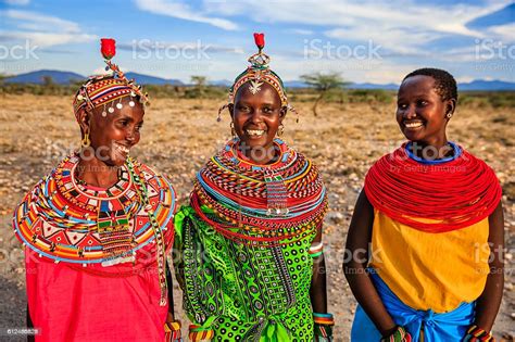 Group Of African Women From Samburu Tribe Kenya Africa Stock Photo