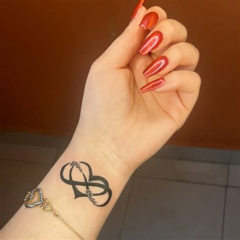 12 Infinity Heart Tattoo With Names Ideas To Inspire You