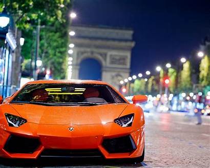 Lamborghini Aventador Night Cars Shot Fast Triomphe