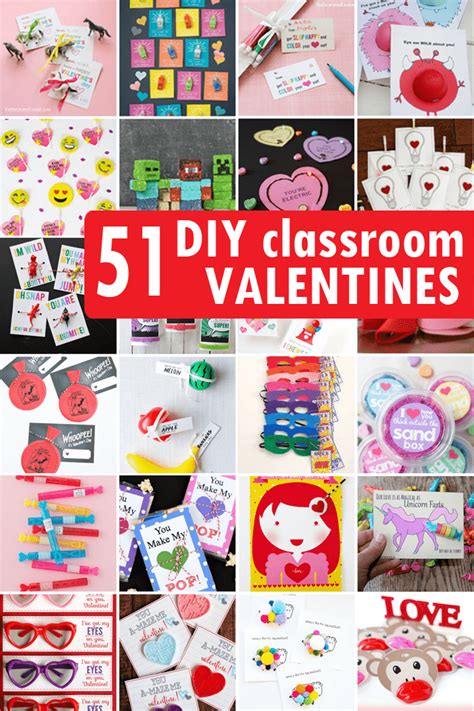 Diy Valentines Day Classroom Cards For Kids School Parties