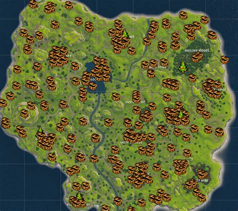 Fortnite Battle Royale Map Chest Spawn Locations Updated Map My Xxx Hot Girl