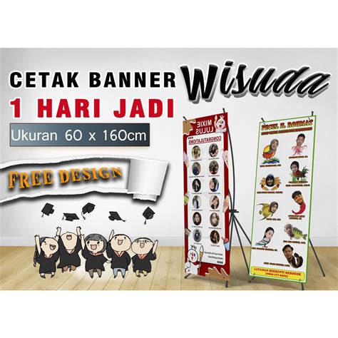 Jual Banner Tiang Baner Wisuda Graduation Lulus Shopee Indonesia