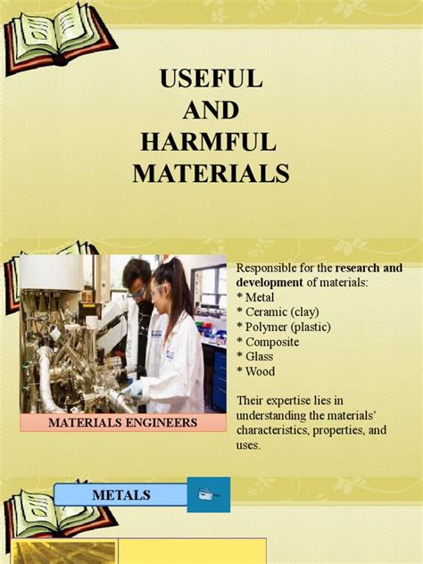 Useful And Harmful Materials Ppt G5 Pdf