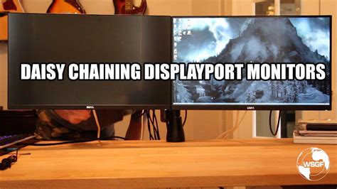Daisy Chaining Two 1440p Displayport Monitors Via Mst Youtube