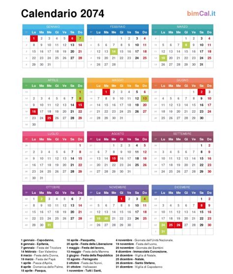 Calendario Italia Bimcal It