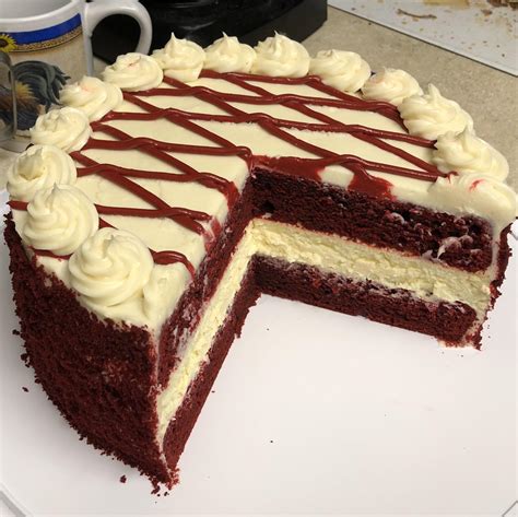 [homemade] Red Velvet Cheesecake Cake With Cream Cheese Frosting R Food