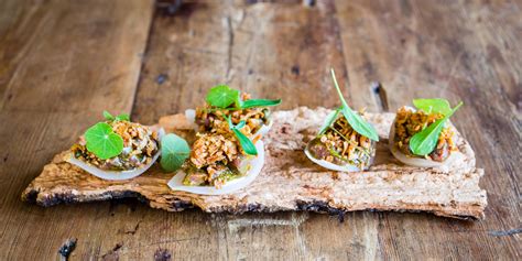 Oyster Canapé Beef Tartare Recipe Great British Chefs