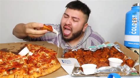 Gay Asmr PIZZA HUT LARGE PIZZZZzzZZa And Hot Wangs YouTube